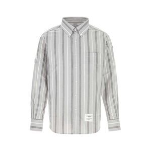 Thom Browne Men Embroidered Cotton Shirt